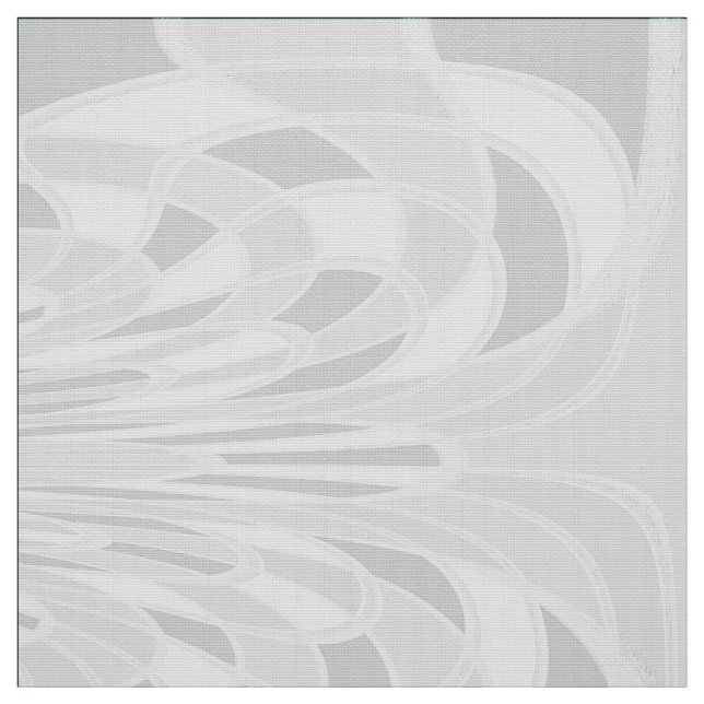 Mushroom, Abstract - White - Fabric (Swatch)