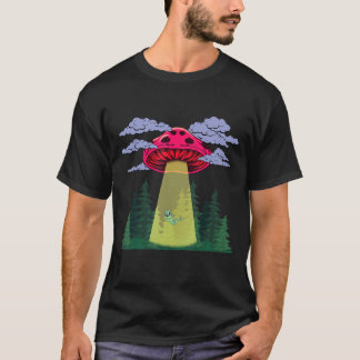 Mushroom Alien Abduction Psychedelic Space UFO Hip T-Shirt