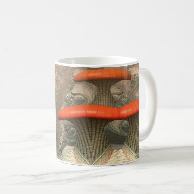 Mushroom Alien Planet Coffee Mug (Front Right)