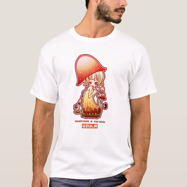 Mushroom and Parasol T-Shirt (Front)
