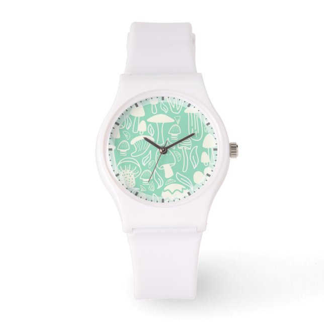 Mushroom Aqua Cream Watch (Front)