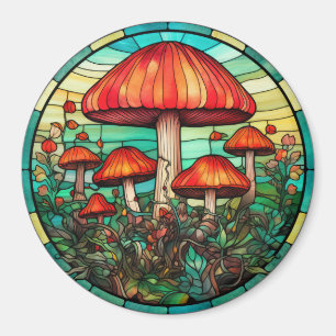 Mushroom Art Magnet