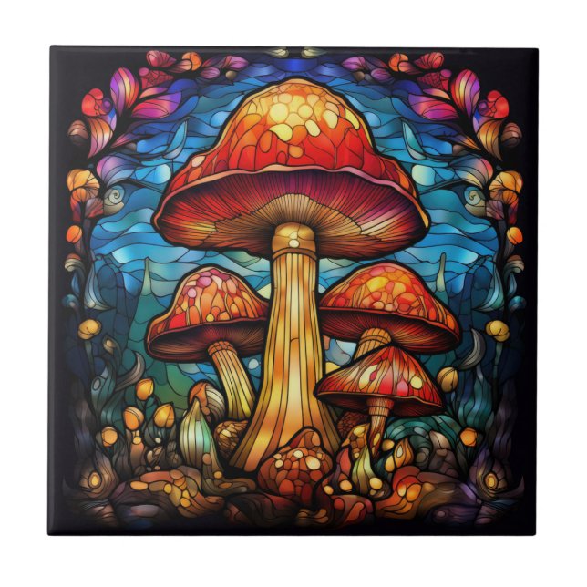 Mushroom Art Tile (Front)