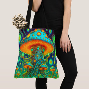 Mushroom Art Tote Bag