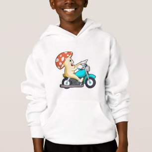 Mushroom as Biker with Motorcycle