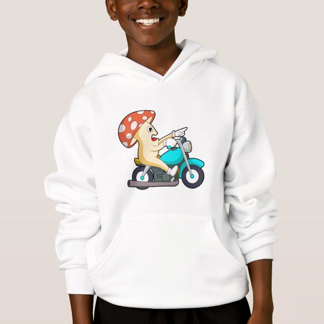 Mushroom as Biker with Motorcycle (Front)
