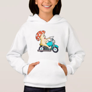Mushroom as Biker with Motorcycle
