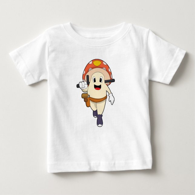 Mushroom as Police officer at Police Baby T-Shirt (Front)