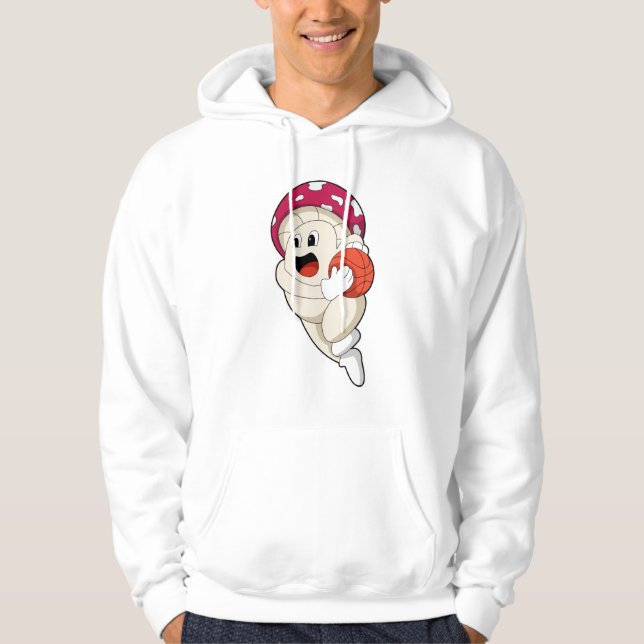 Mushroom at Basketball Sports Hoodie (Front)