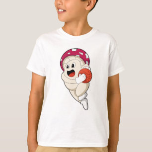 Mushroom at Basketball Sports T-Shirt