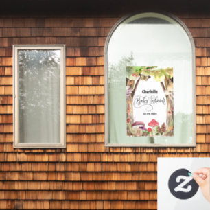 mushroom baby shower woodland forest 