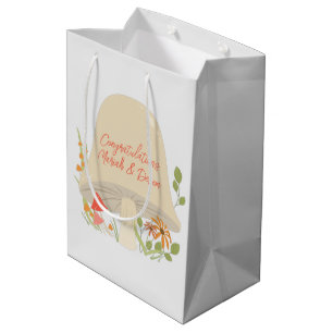 Mushroom Baby Shower Woodland Medium Gift Bag
