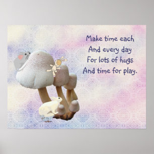 Mushroom Baby Toy Playground & Poem Poster