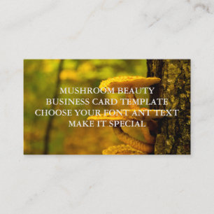 MUSHROOM BEAUTY BUSINESS CARD TEMPLATE