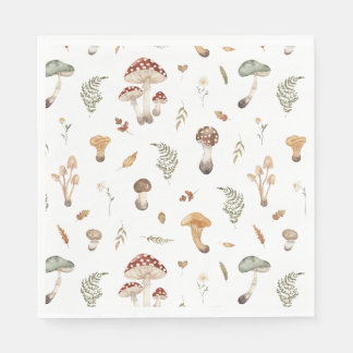 Mushroom Birthday Napkin