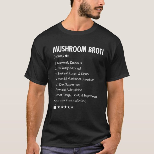 Mushroom Broth Definition Meaning  1 T-Shirt (Front)