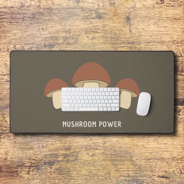 Mushroom Brown Desk Mat (Mushroom Brown Desk Mat)