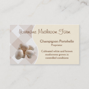 Mushroom business card