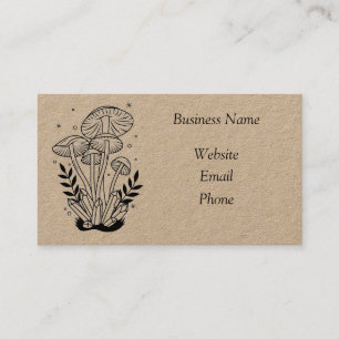 Mushroom business card