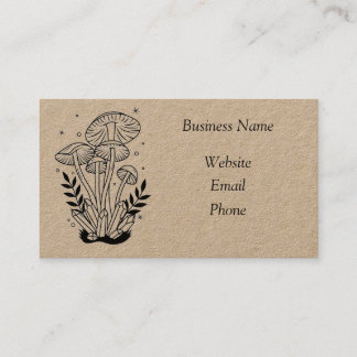 Mushroom business card