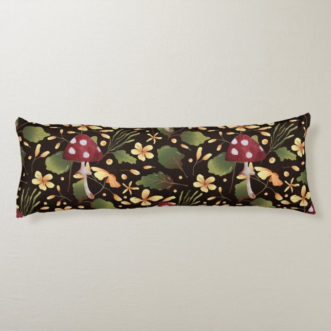 Mushroom Buttercup Body Cushion (Back)