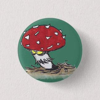 Mushroom Button Badge
