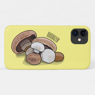 Mushroom cartoon illustration  iPhone 11 case