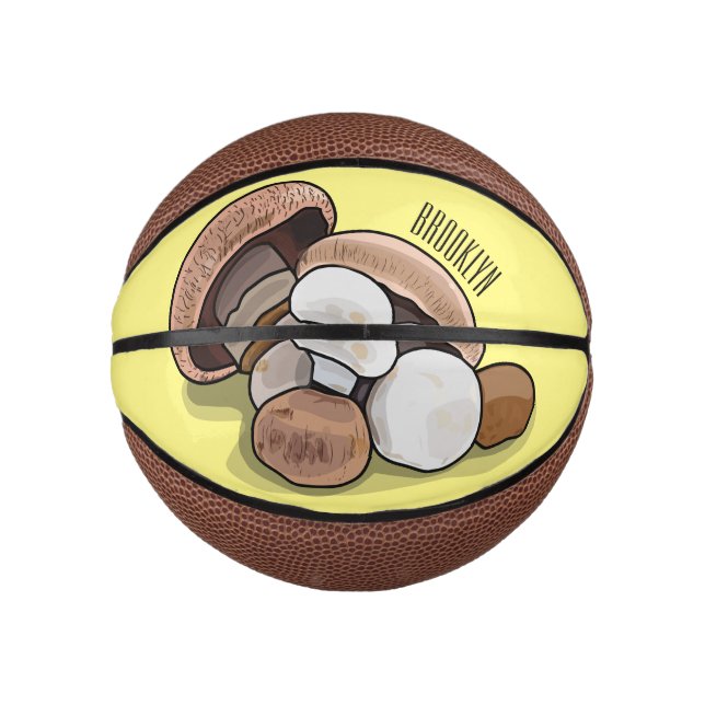 Mushroom cartoon illustration  mini basketball (Front)