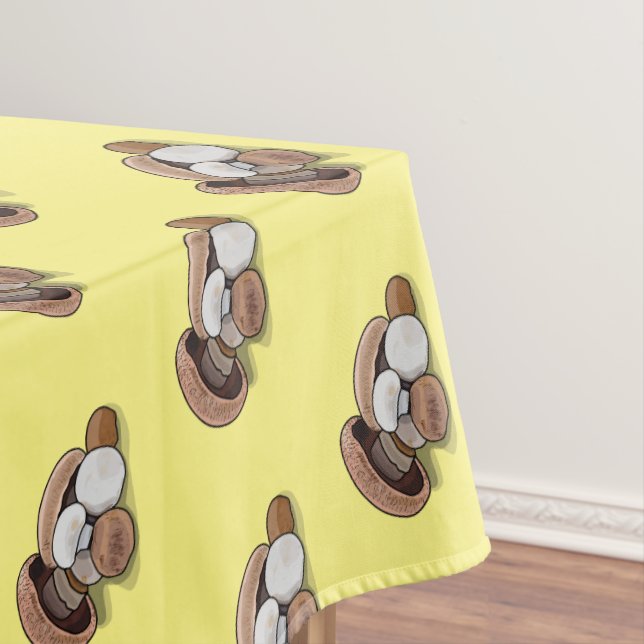 Mushroom cartoon illustration  tablecloth (In Situ)