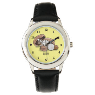 Mushroom cartoon illustration watch