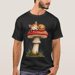 Mushroom Cat Nap T-Shirt