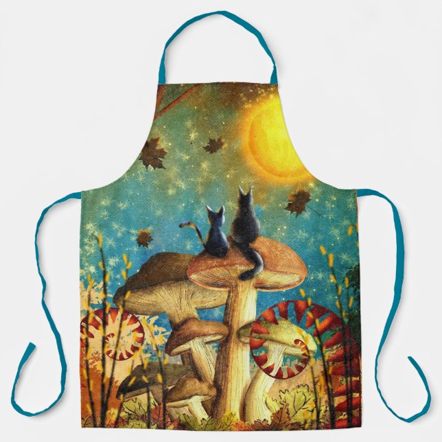 Mushroom Cats  Apron (Front)