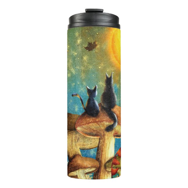 Mushroom Cats  Thermal Tumbler (Front)