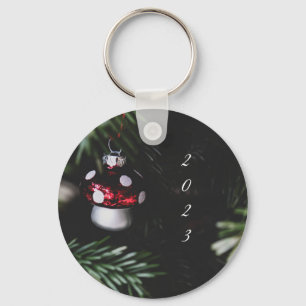  Mushroom Christmas keychain