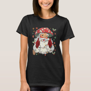 Mushroom Christmas Mushroom Mushroom Santa Claus T-Shirt