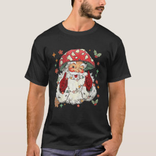 Mushroom Christmas Mushroom Mushroom Santa Claus T-Shirt