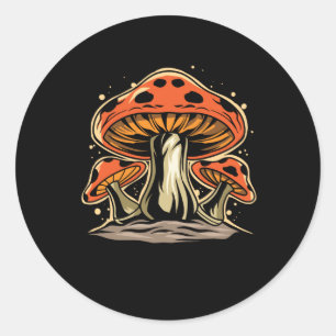 Mushroom Classic Round Sticker