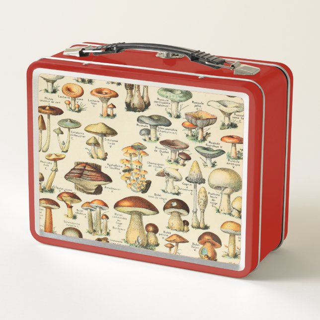 Mushroom Collection   Metal Lunch Box (Back)
