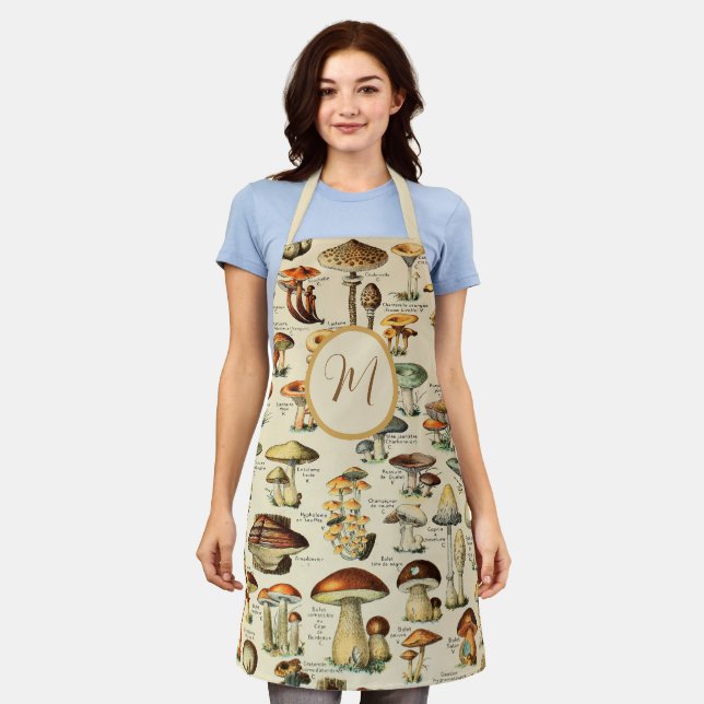 Mushroom Collection (personalised)  Apron (Worn)