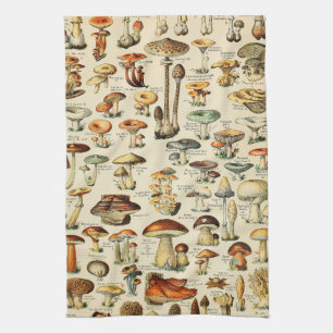 Mushroom Collection Tea Towel