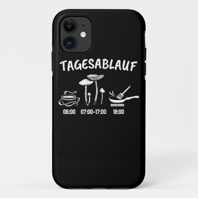 Mushroom Collector Timetable Case-Mate iPhone Case (Back)