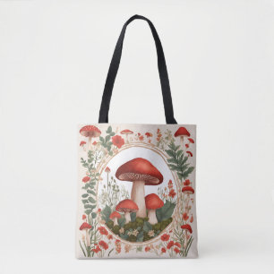 Mushroom Cottagecore Tote Bag