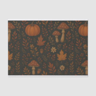 Mushroom Cottagecore Whimsical Watercolor Forest  Tissue Paper