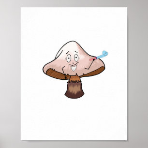 Mushroom design, party mushroom poster