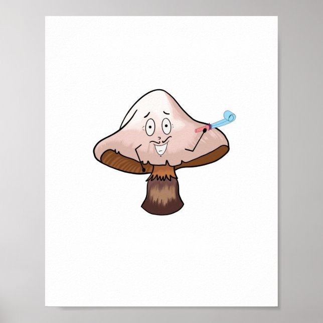 Mushroom design, party mushroom poster (Front)