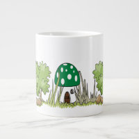 Mushroom Dwarf House in the Woods - Fantasy Forest