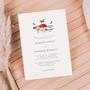 Mushroom Enchanted Wedding Invitation