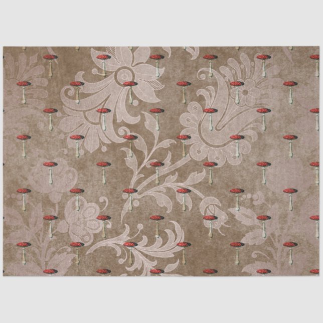 Mushroom Ephemera Design Series #1 Tissue Paper (Front)