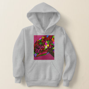 Mushroom Face Character Art Hoodie