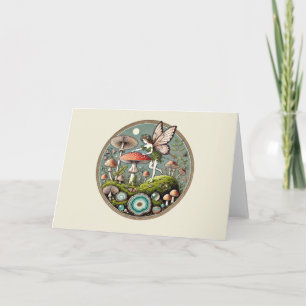 Mushroom Fairy Forager Card